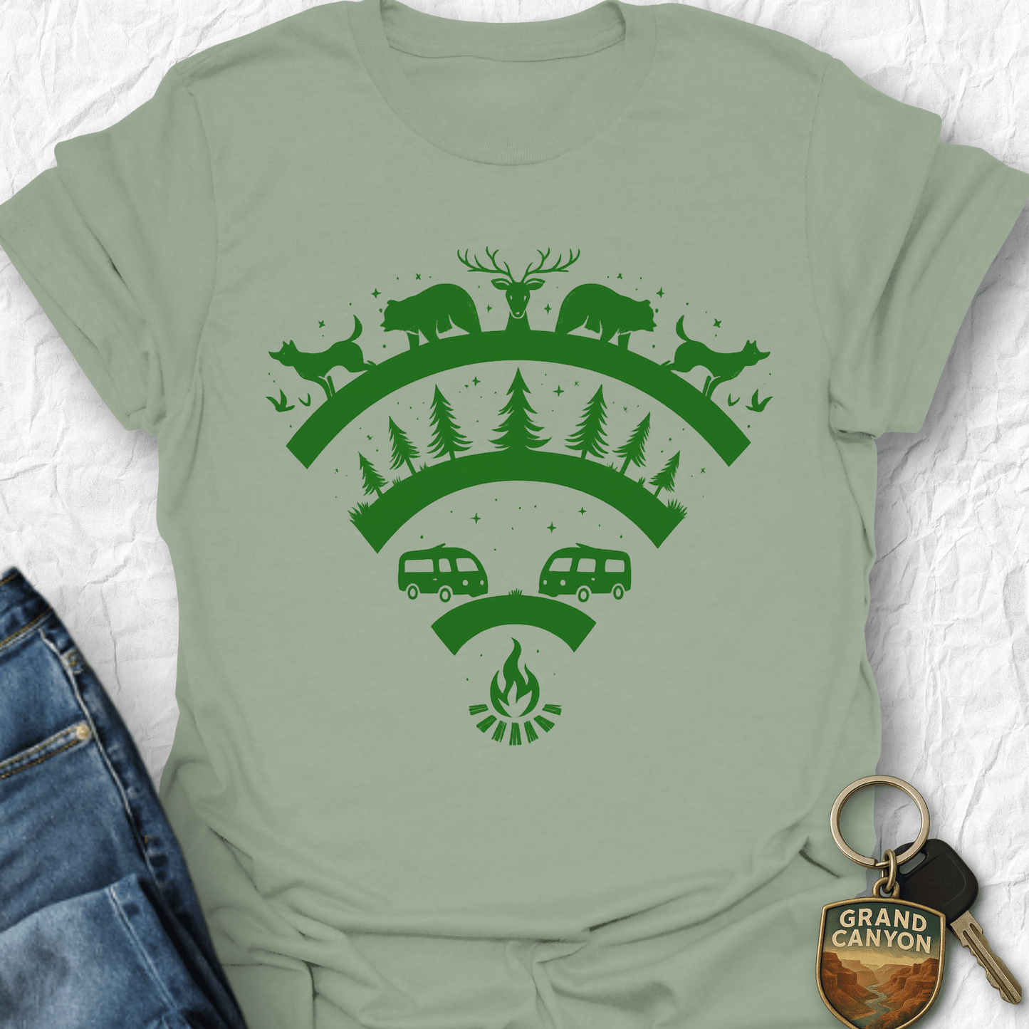 WANDERWOMENTEES T-Shirt Sage / S Nature's WiFi T-Shirt