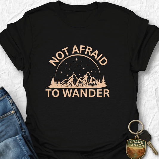 Not Afraid to Wander T-Shirt - T-Shirt Black / S