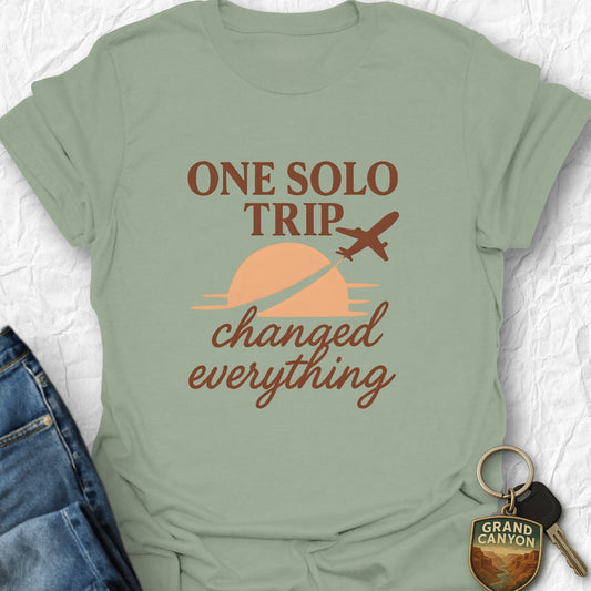WANDERWOMENTEES T-Shirt Sage / S One Solo Trip T-Shirt