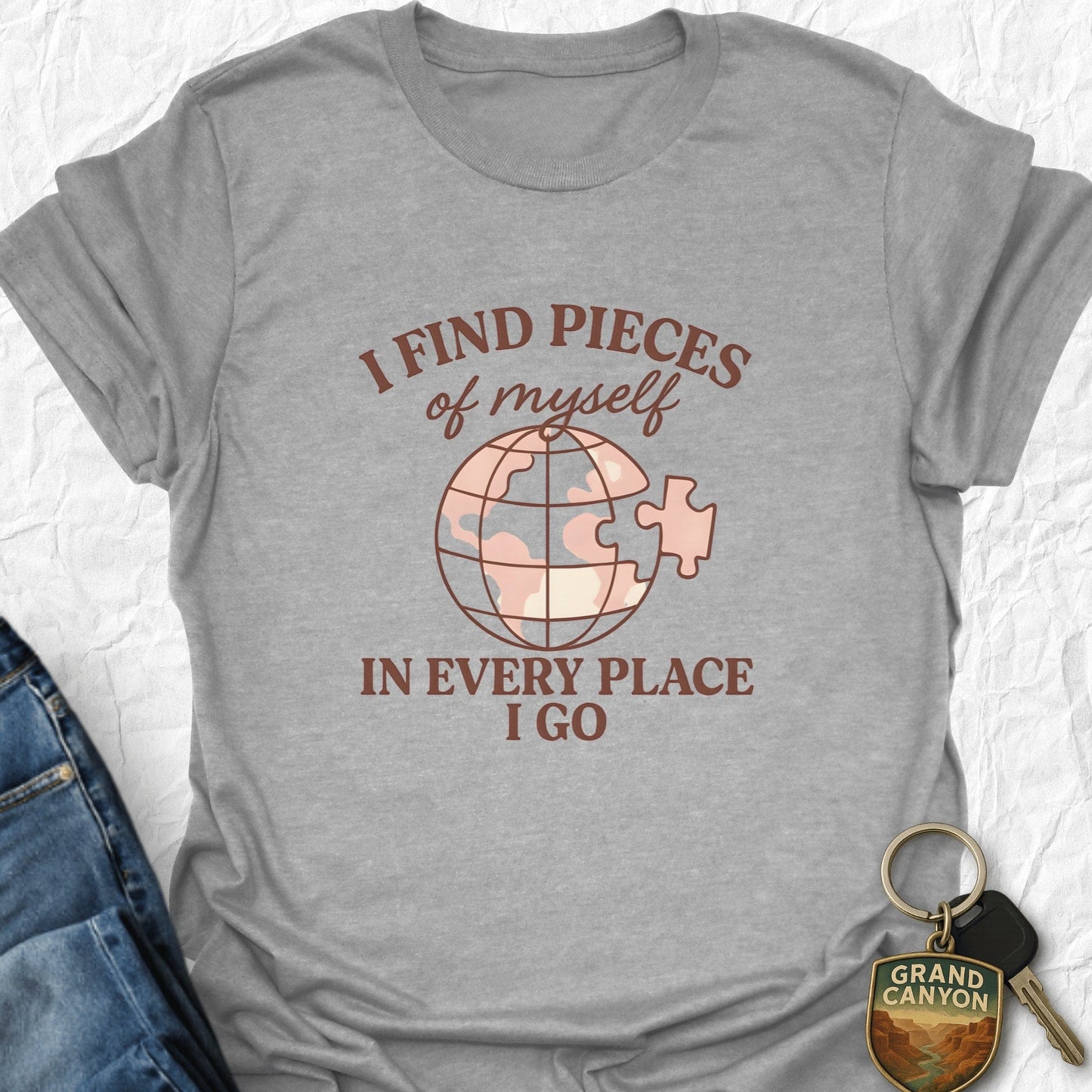 Pieces of Myself T-Shirt - T-Shirt Sport Grey / S