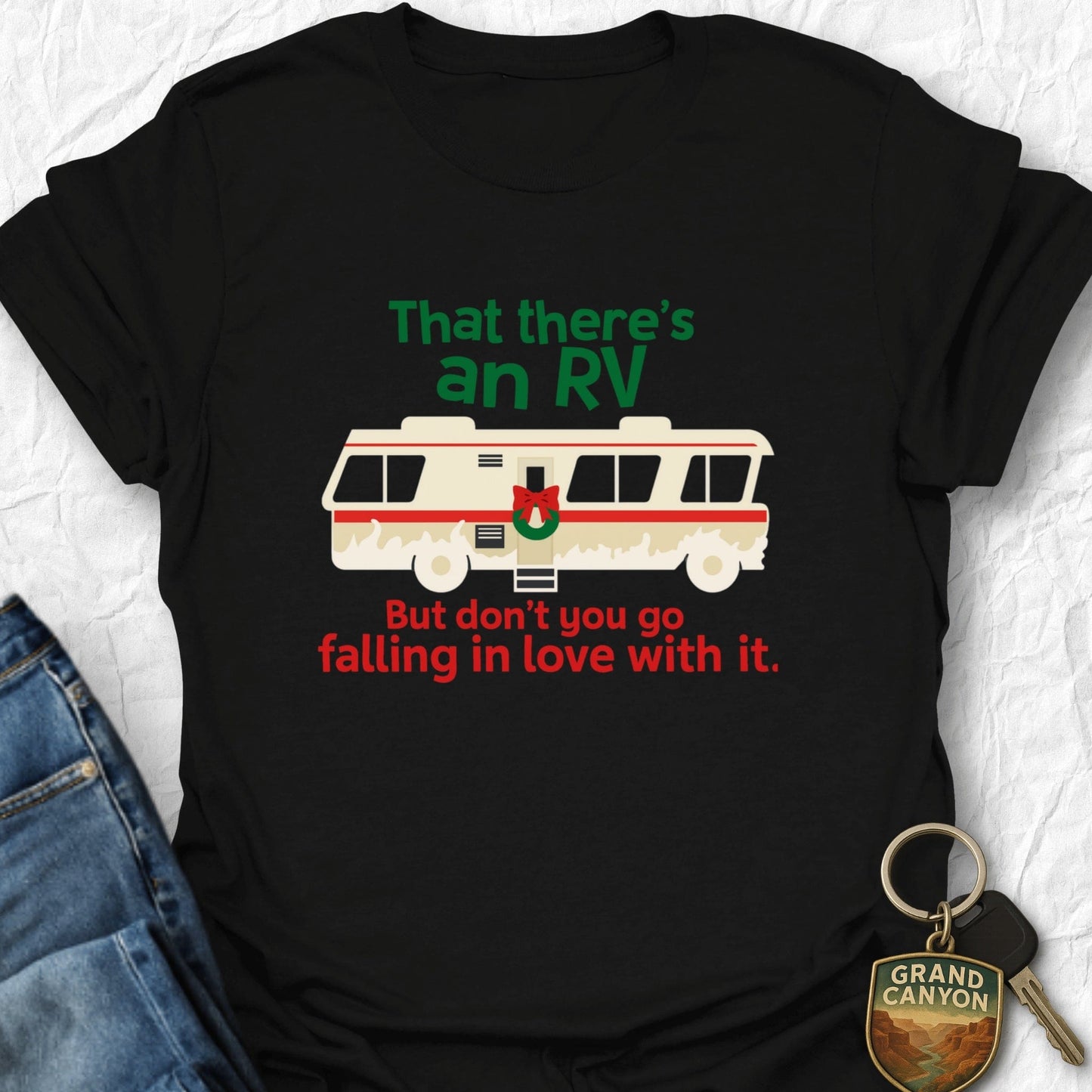 RV Christmas T-Shirt - T-Shirt Black / S
