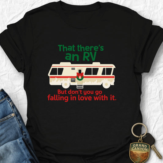 RV Christmas T-Shirt - T-Shirt Black / S