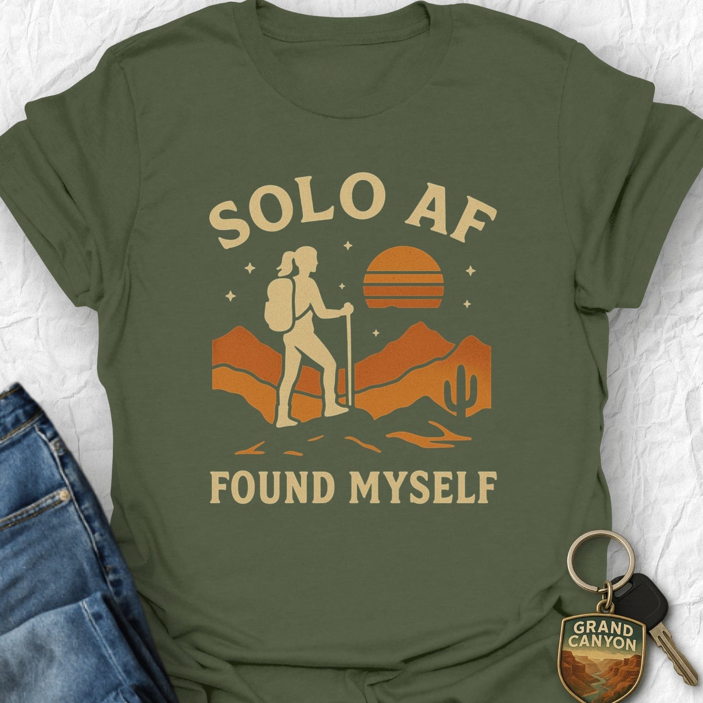 WANDERWOMENTEES T-Shirt Military Green / S Solo AF T-Shirt