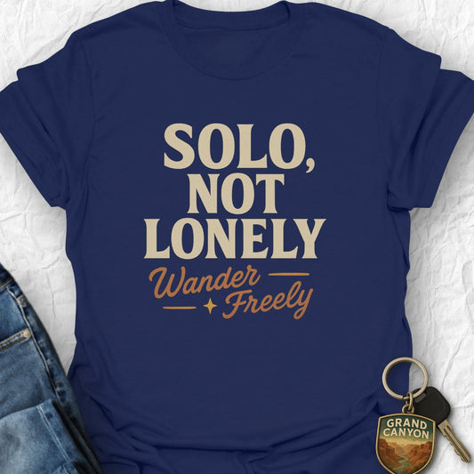 Solo and Wander T-Shirt - T-Shirt Navy / S