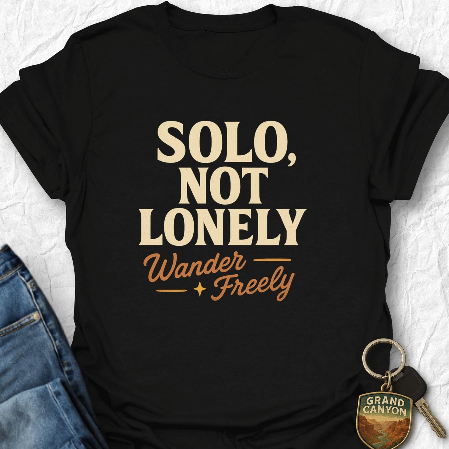 Solo and Wander T-Shirt - T-Shirt Black / S