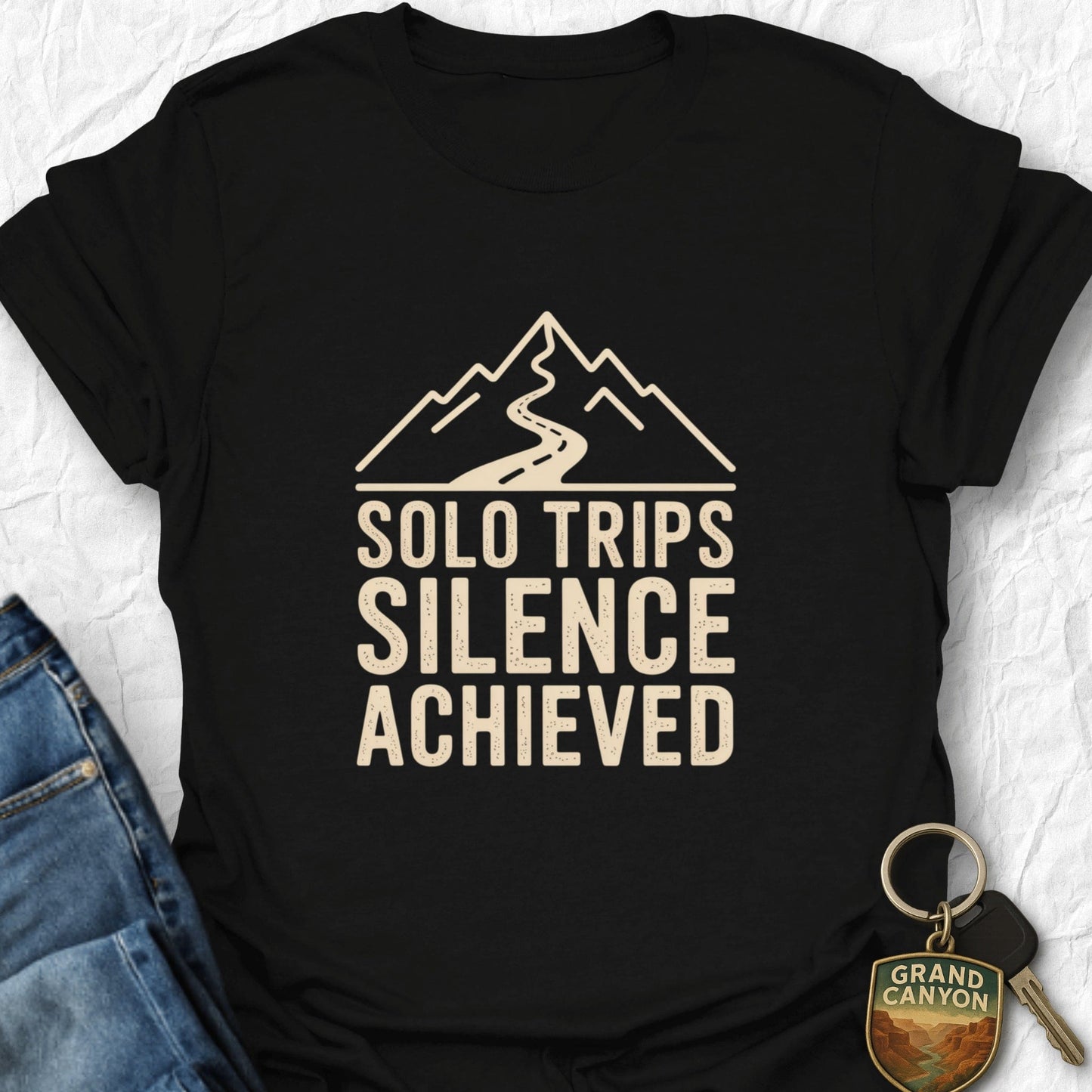WANDERWOMENTEES T-Shirt Black / S Solo Trip Silence T-Shirt