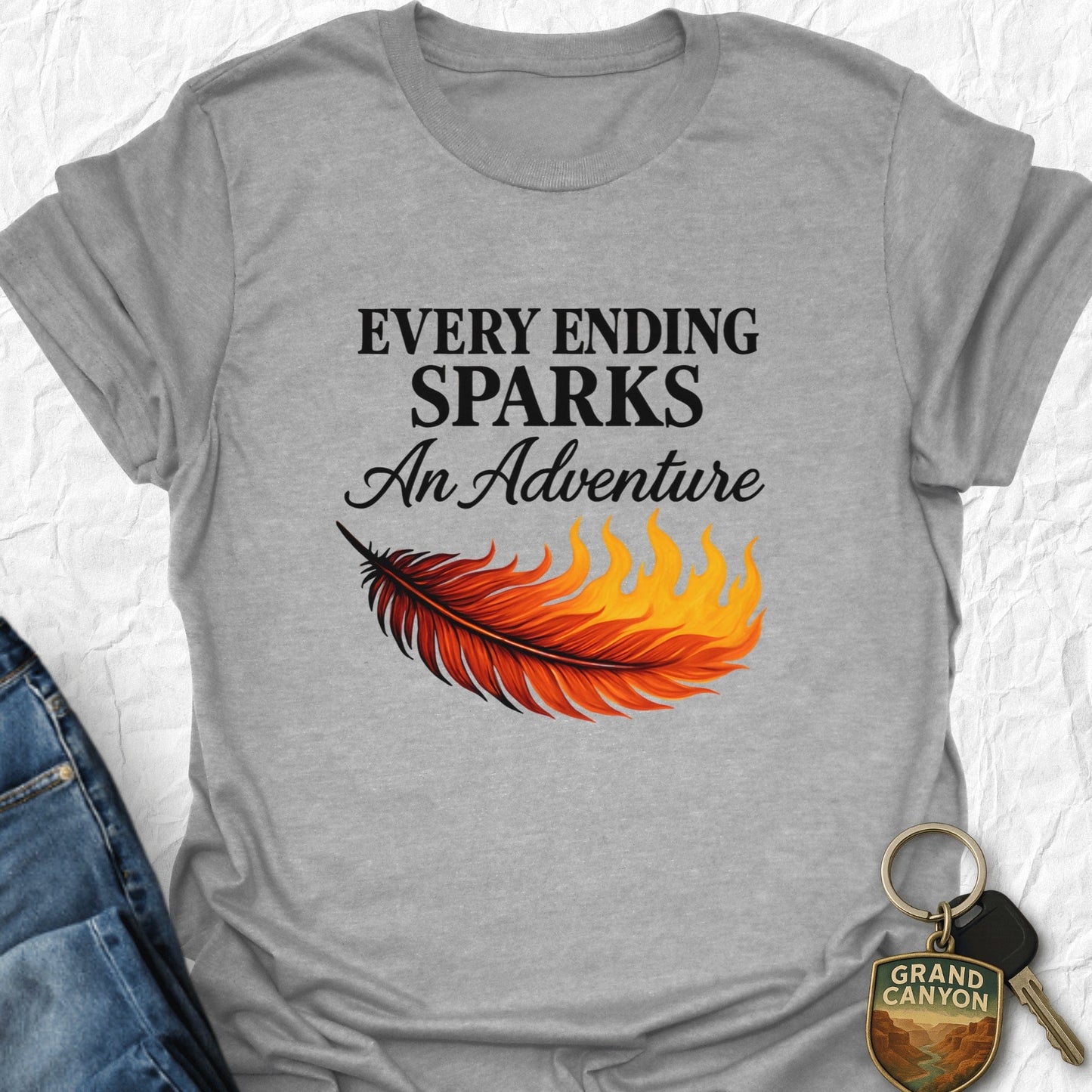 Sparking Adventure T-Shirt - T-Shirt Sport Grey / S