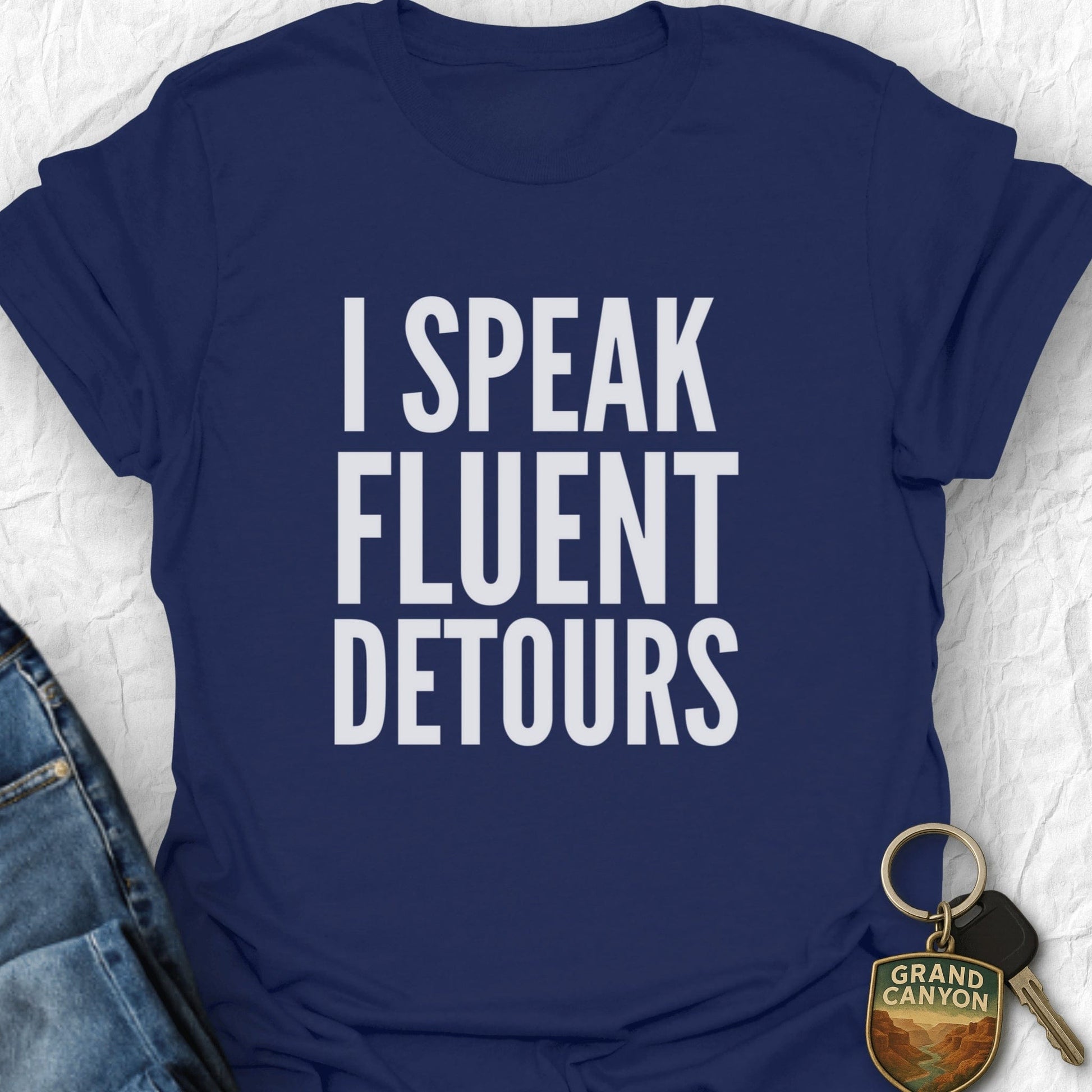 Speak Detours T-Shirt - T-Shirt Navy / S