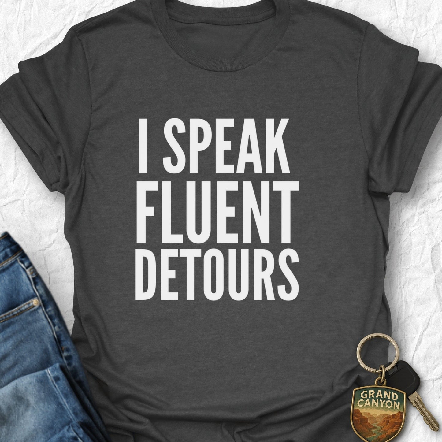 Speak Detours T-Shirt - T-Shirt Dark Heather / S