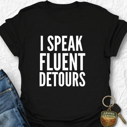 Speak Detours T-Shirt - T-Shirt Black / S