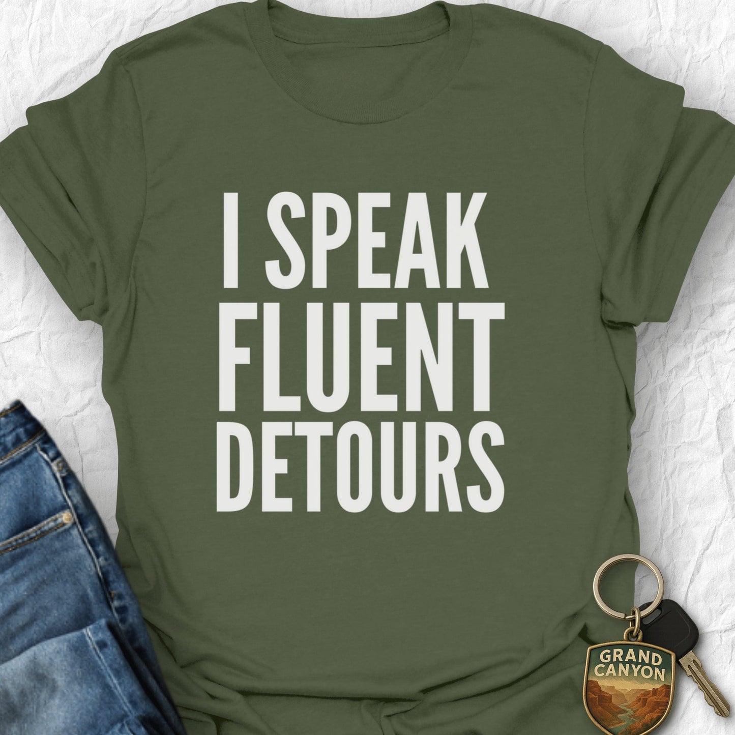 Speak Detours T-Shirt - T-Shirt Military Green / S