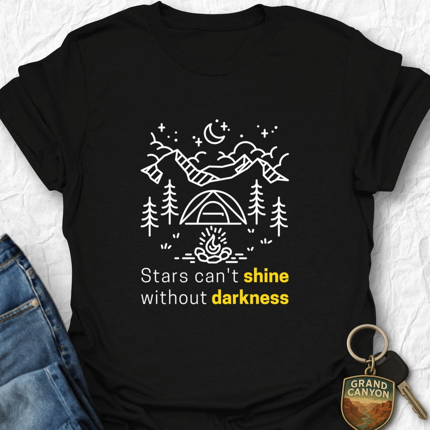 Stars Can't Shine T-Shirt - T-Shirt Black / S