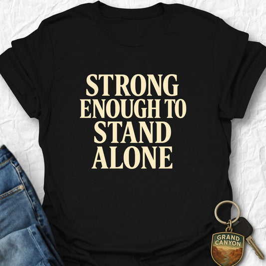 WANDERWOMENTEES T-Shirt Black / S Strong Alone T-Shirt