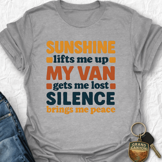 WANDERWOMENTEES T-Shirt Sport Grey / S Sunshine & Silence T-Shirt