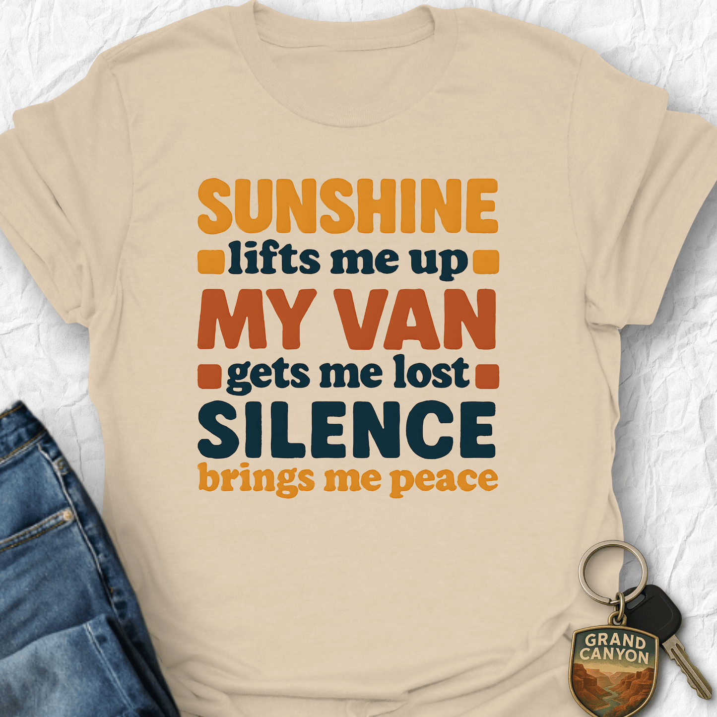 WANDERWOMENTEES T-Shirt Sand / S Sunshine & Silence T-Shirt