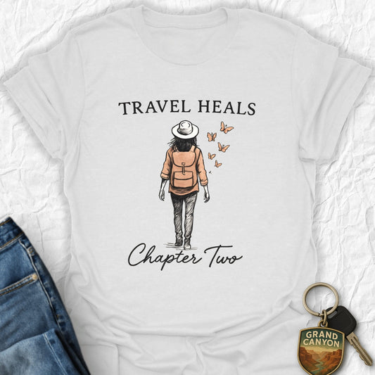 WANDERWOMENTEES T-Shirt White / S Travel Heals Unisex T-Shirt