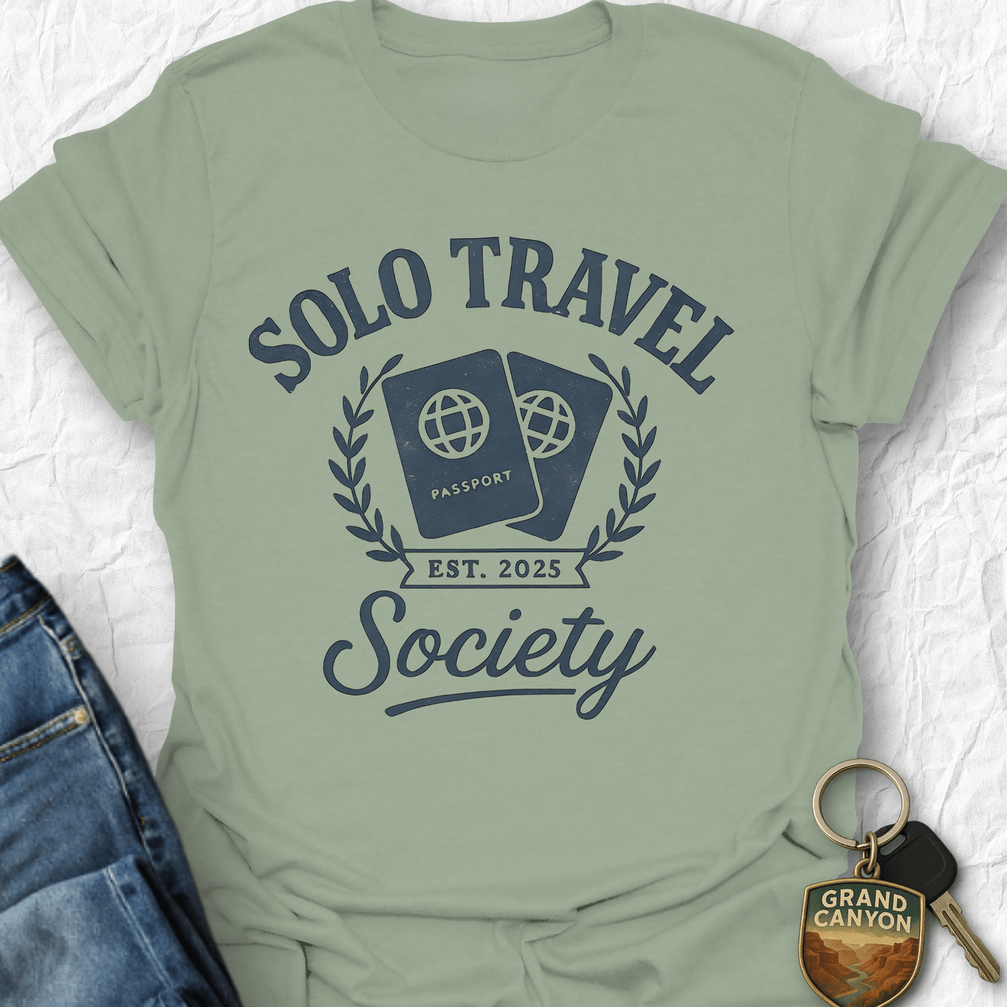 WANDERWOMENTEES T-Shirt Sage / S Travel Society T-Shirt