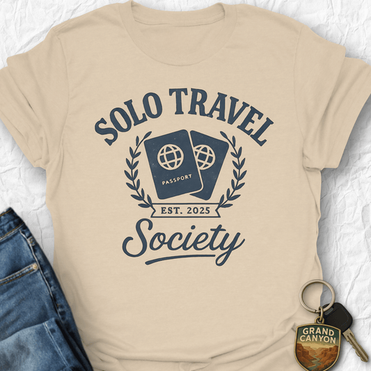 WANDERWOMENTEES T-Shirt Sand / S Travel Society T-Shirt