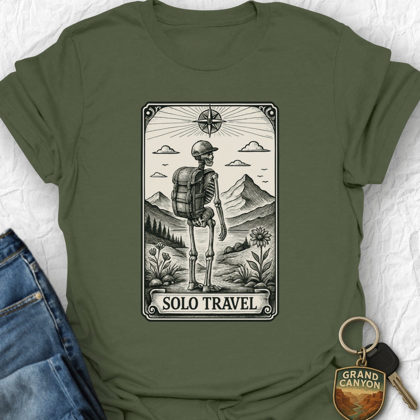 WANDERWOMENTEES T-Shirt Military Green / S Traveler T-Shirt