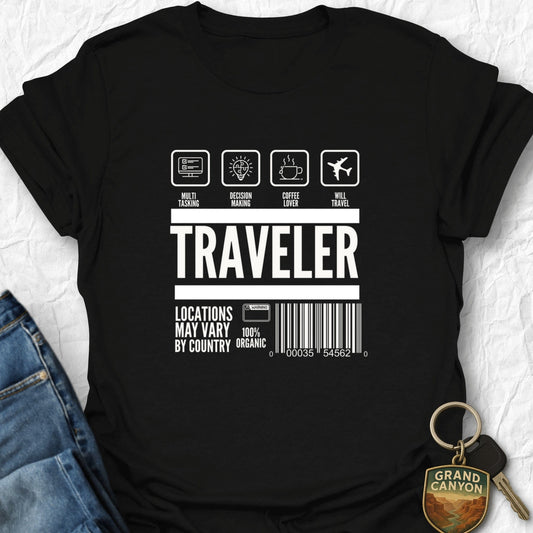 Traveler T-Shirt - T-Shirt Black / S