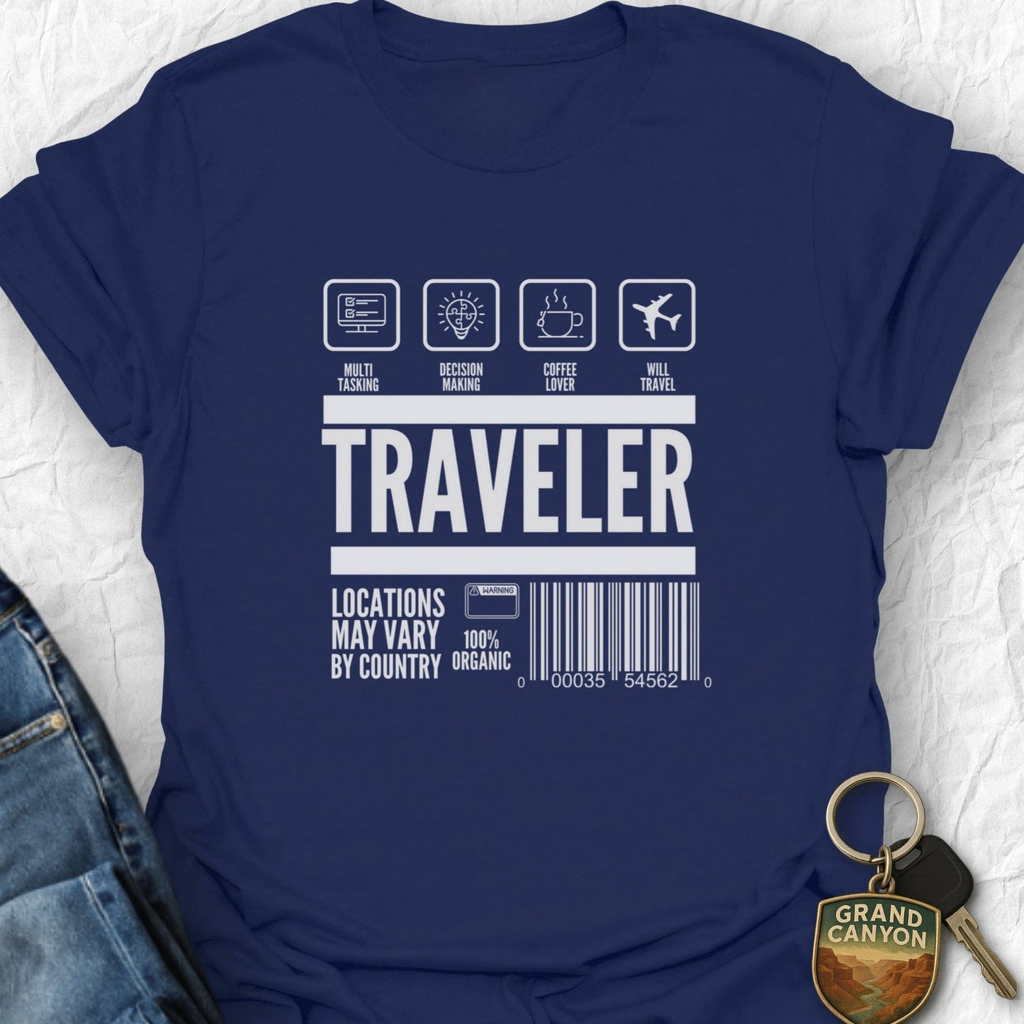 Traveler T-Shirt - T-Shirt Navy / S