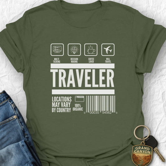 Traveler T-Shirt - T-Shirt Military Green / S