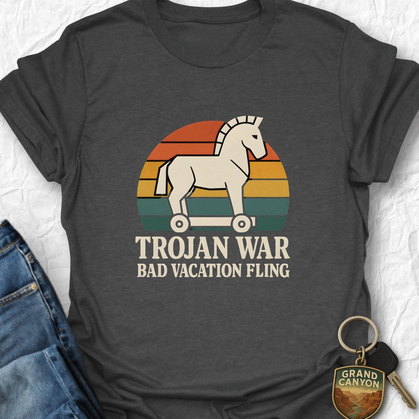 WANDERWOMENTEES T-Shirt Dark Heather / S Trojan Horse T-Shirt