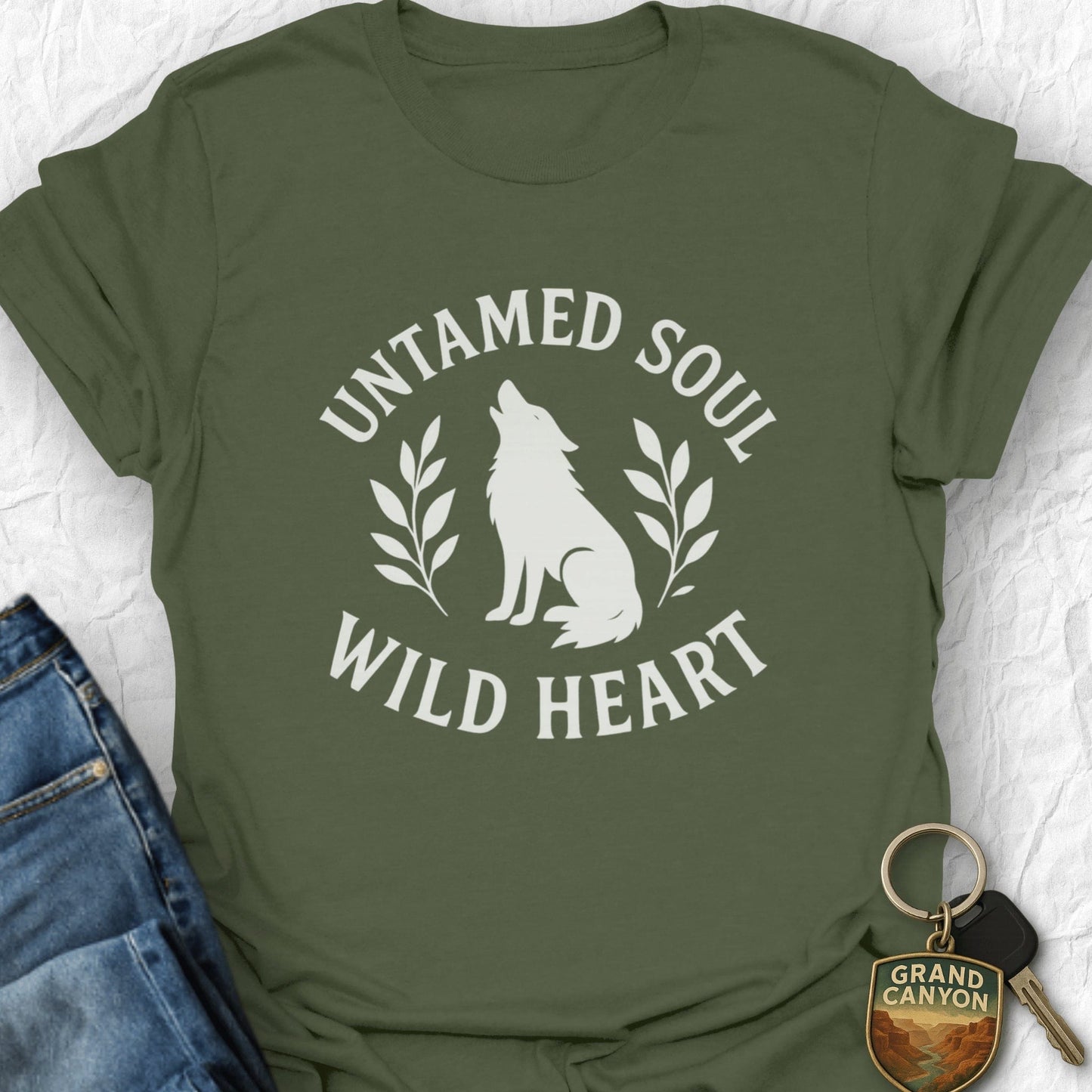 Untamed Soul T-Shirt - T-Shirt Military Green / S