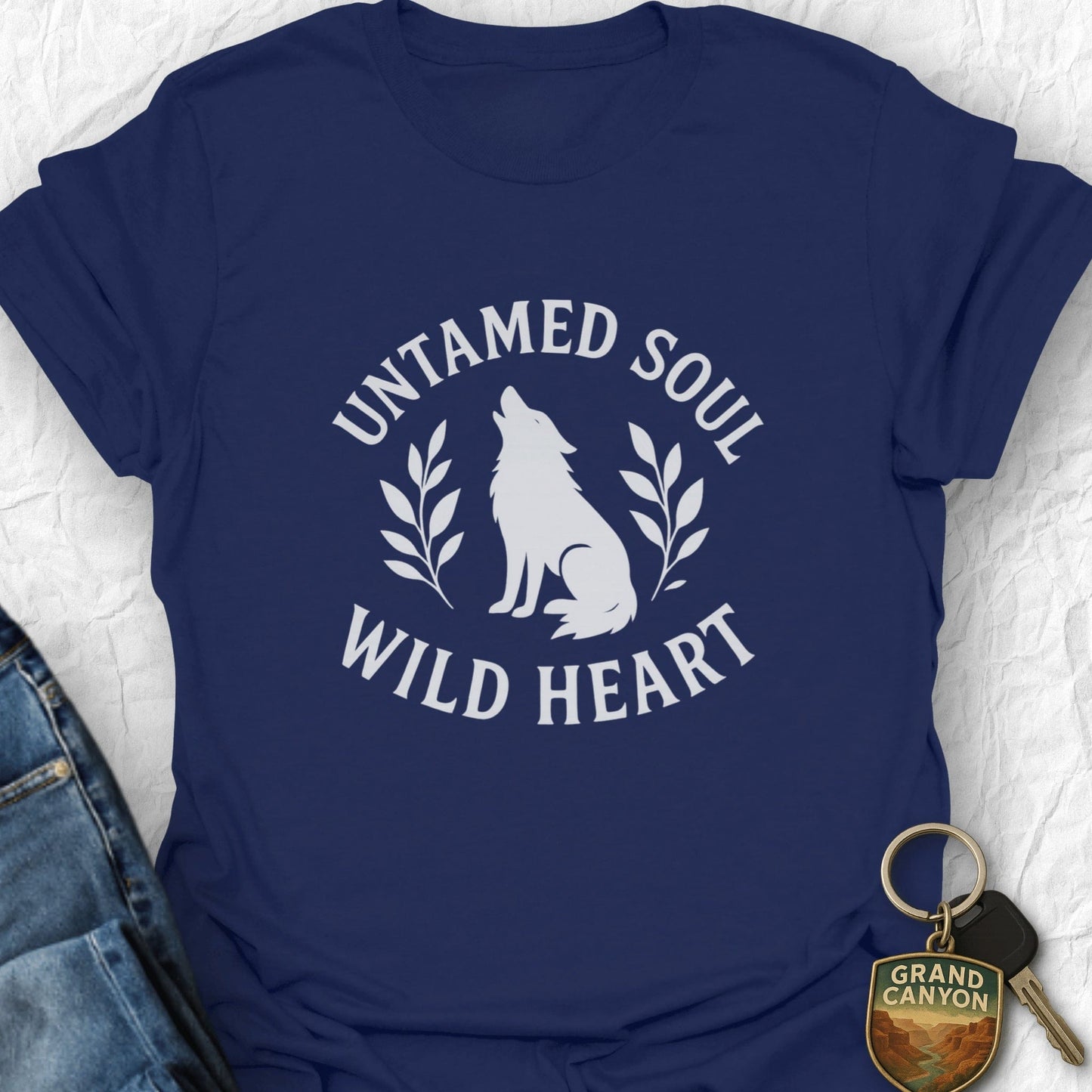 Untamed Soul T-Shirt - T-Shirt Navy / S