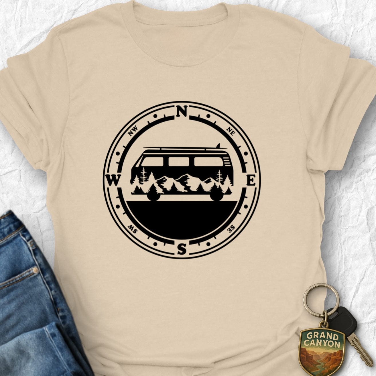 WANDERWOMENTEES T-Shirt Sand / S VanLife T-Shirt