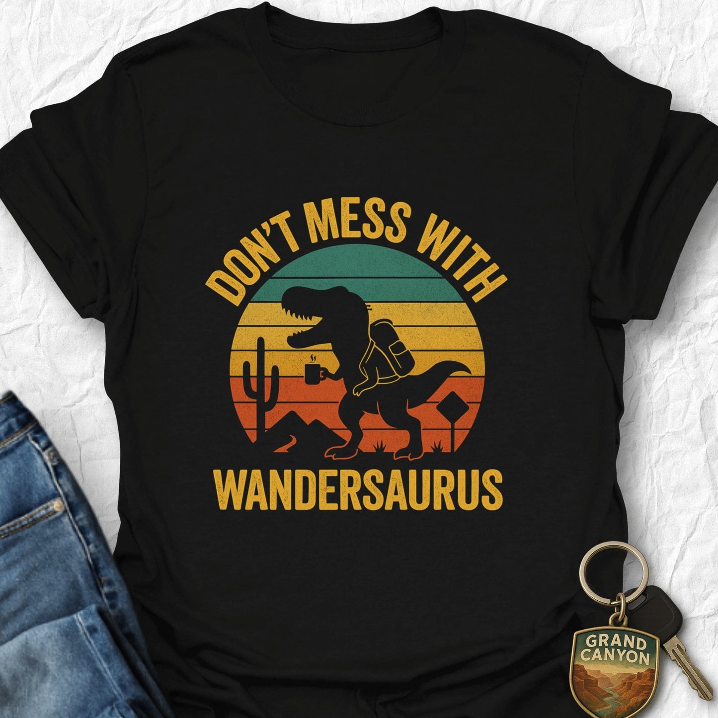 WANDERWOMENTEES T-Shirt Black / S Wandersaurus T-Shirt