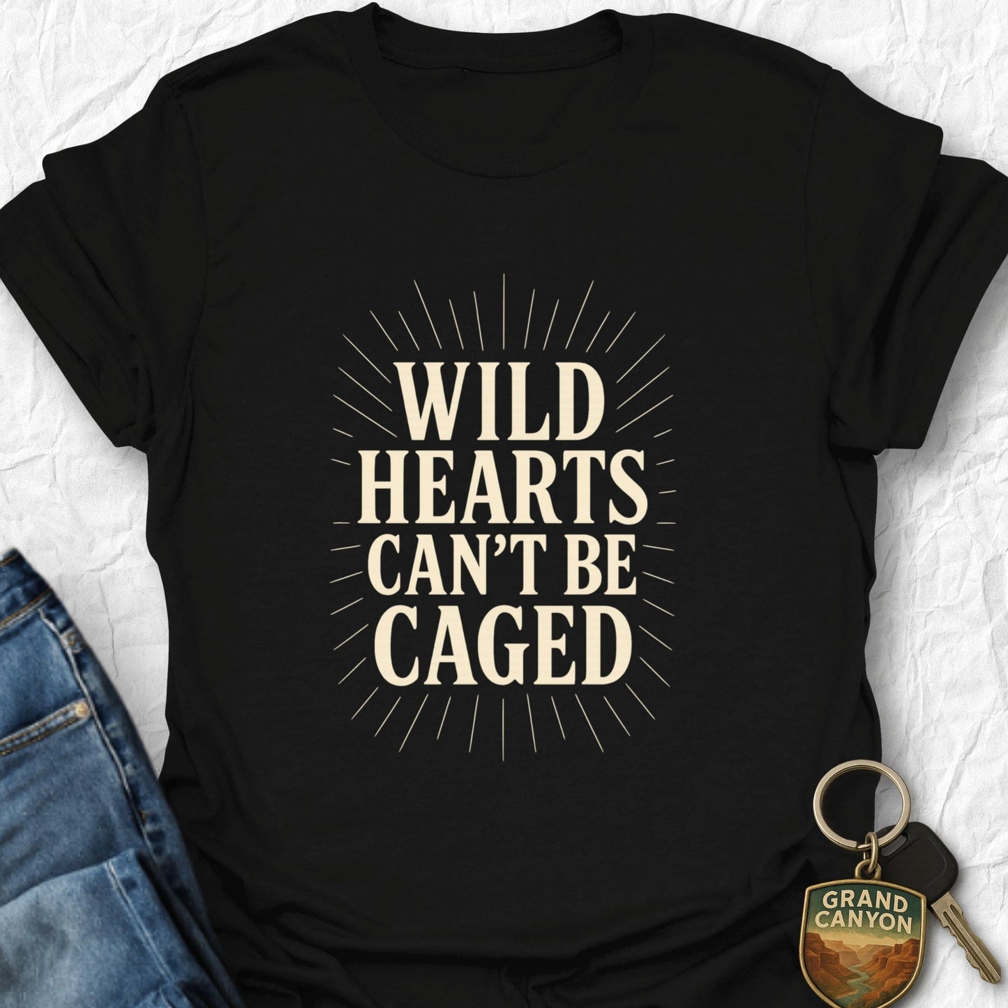 WANDERWOMENTEES T-Shirt Black / S Wild Hearts T-Shirt