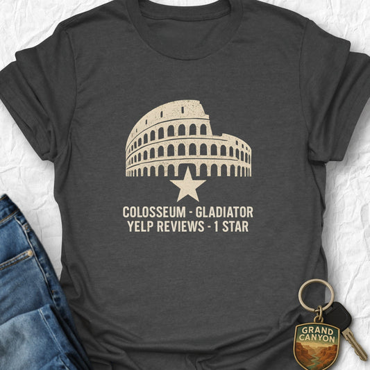 WANDERWOMENTEES T-Shirt Dark Heather / S Yelp Review T-Shirt