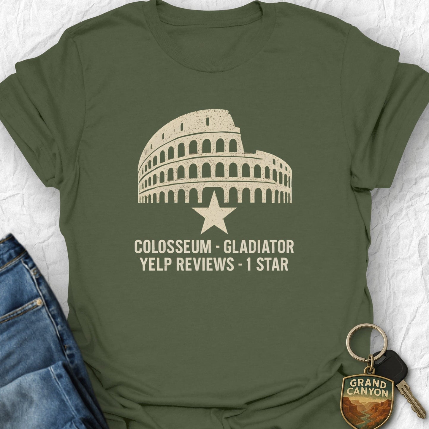 WANDERWOMENTEES T-Shirt Military Green / S Yelp Review T-Shirt