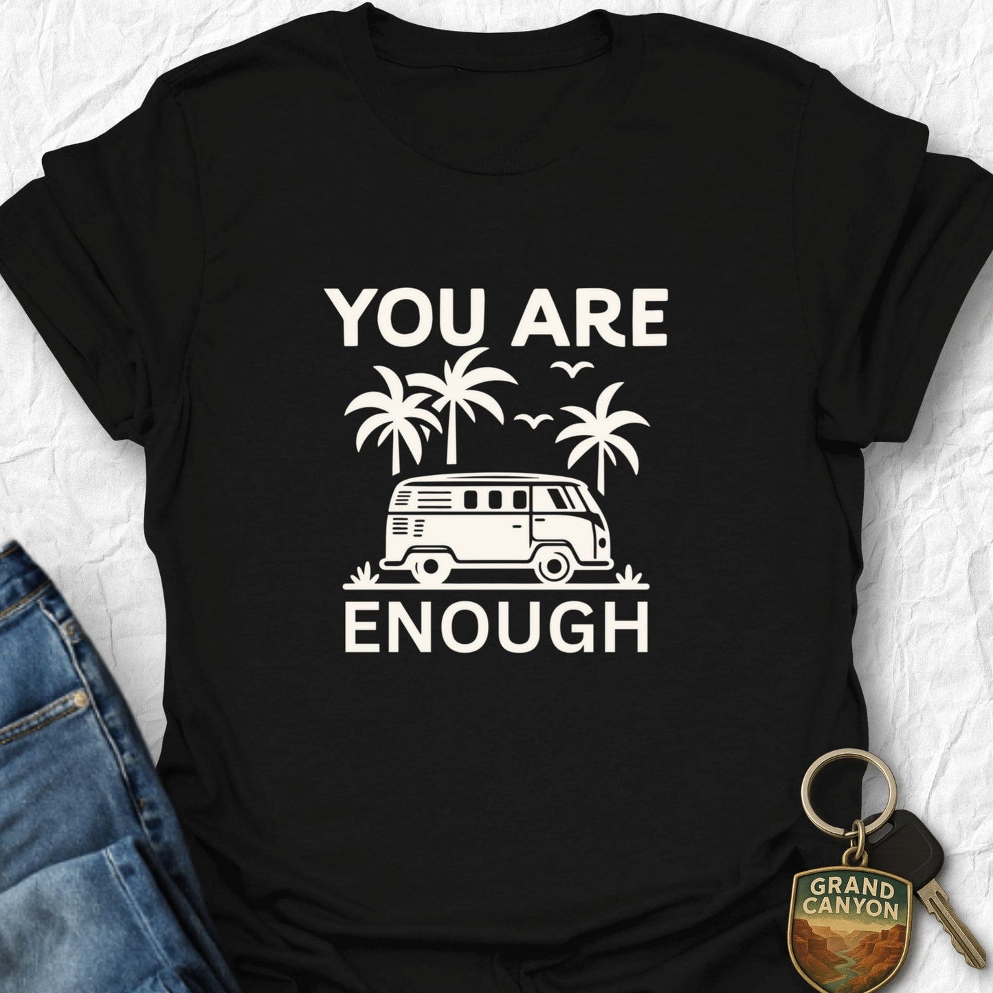 You are Enough T-Shirt - T-Shirt Black / S